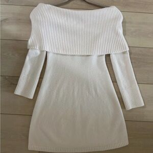 Hollister Off-Shoulder Sweater Dress